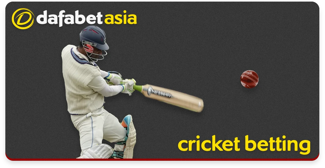 Dafabet players can make bets on popular cricket tournaments