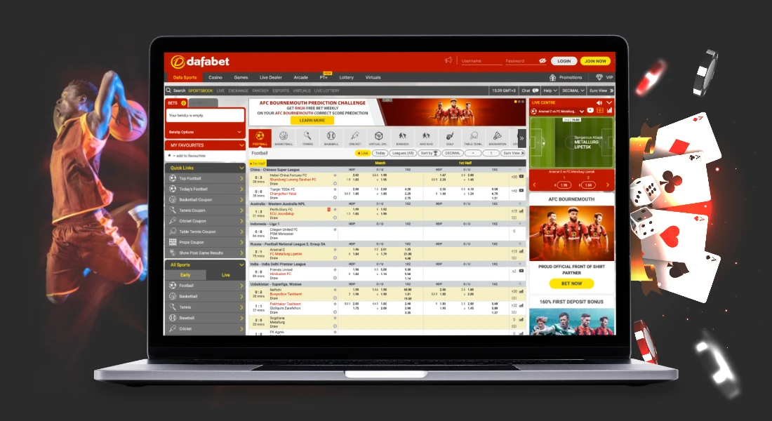 Site oficial de apostas esportivas e cassino on-line da Dafabet Brasil