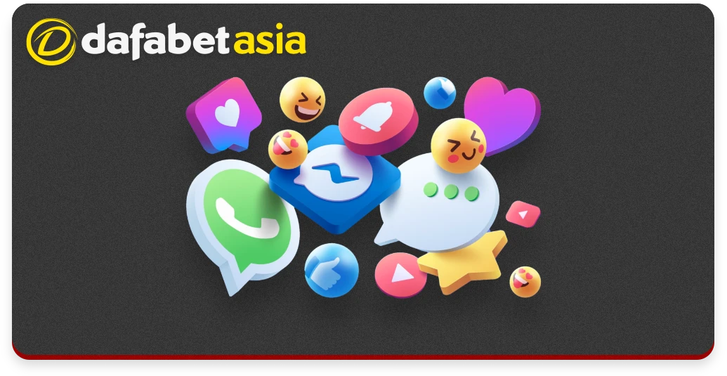 Dafabet's official social networks are another way to ask for help